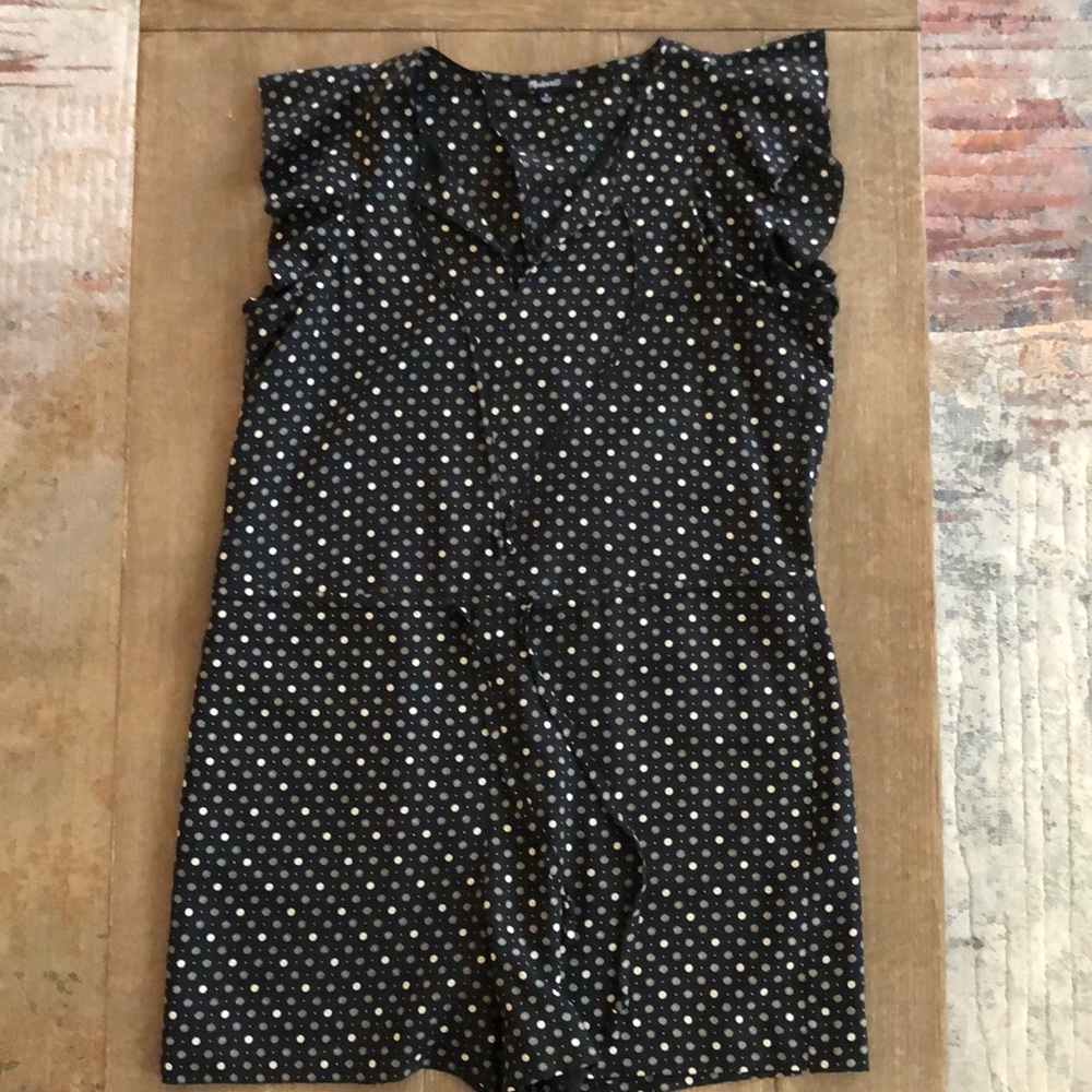 NWOT Madewell Petalplay Romper in Dotmix - Picture 2 of 13